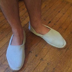 Gray mesh espadrilles, Eu 45, UK 11